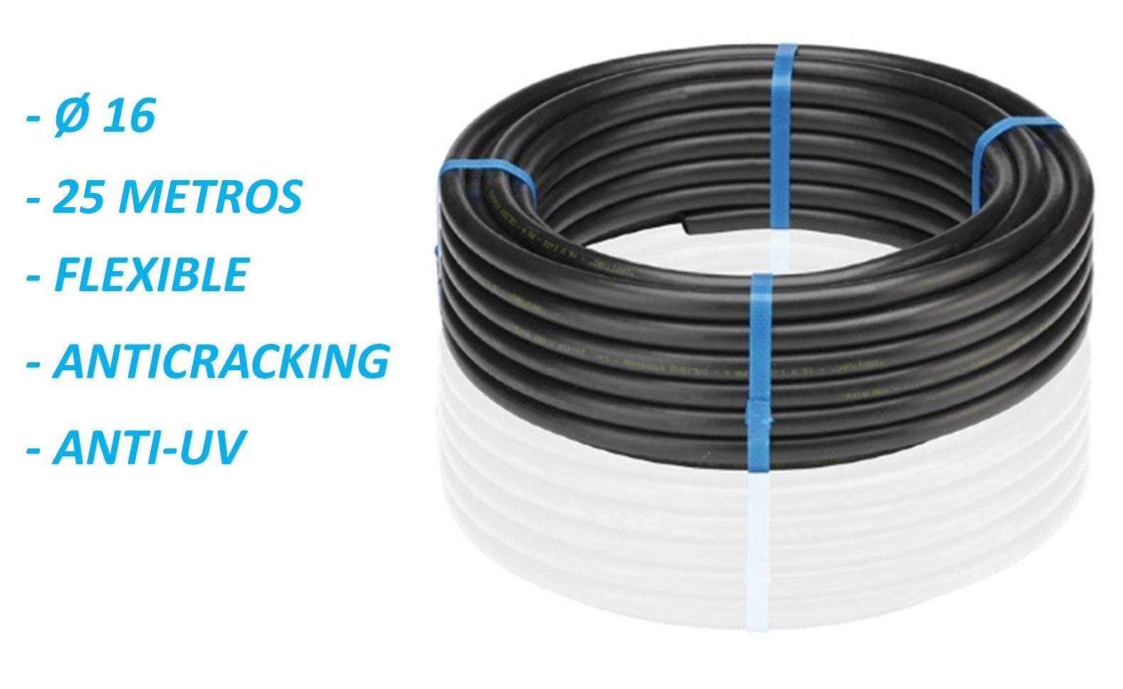 TUBO PEBD 16 - 25 mts