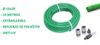 MANGUERA DE JARDIN LATEX EXTRAFLEXIBLE REFORZADA DIAM. 15 - 15 MTS.